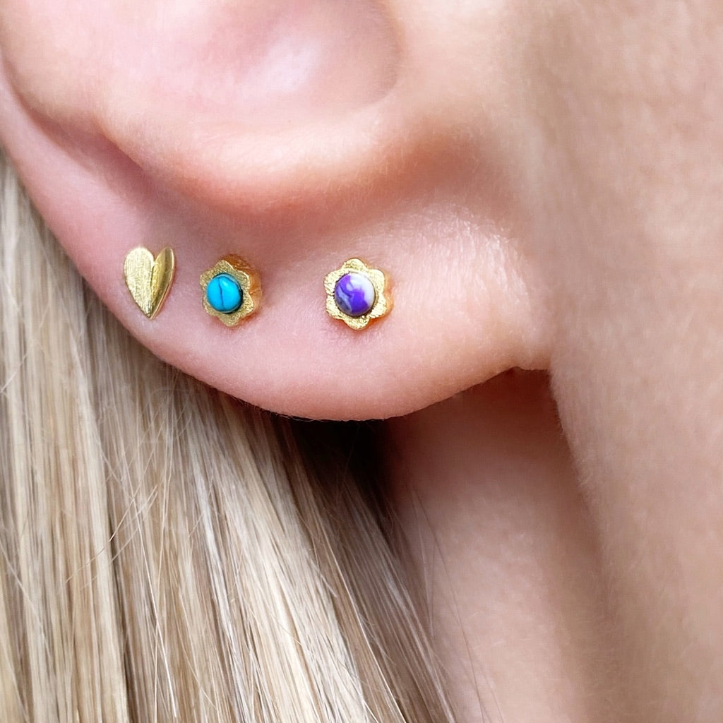 LULU Copenhagen Blomst ørering 1 stk Ear stud, 1 pcs