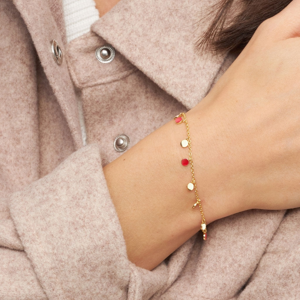 LULU Copenhagen Boho Armbånd Bracelets Passion Red