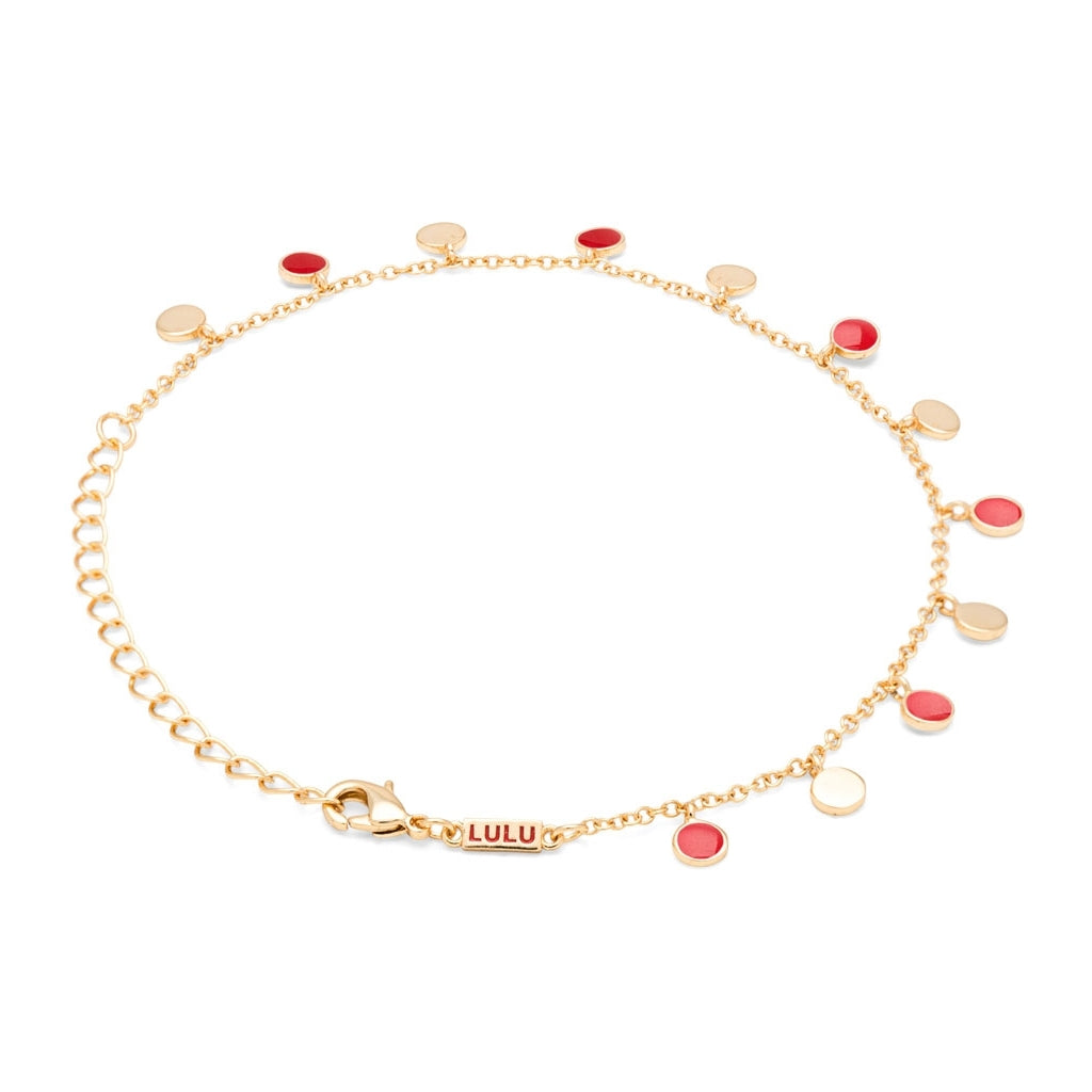 LULU Copenhagen Boho Armbånd Bracelets Passion Red