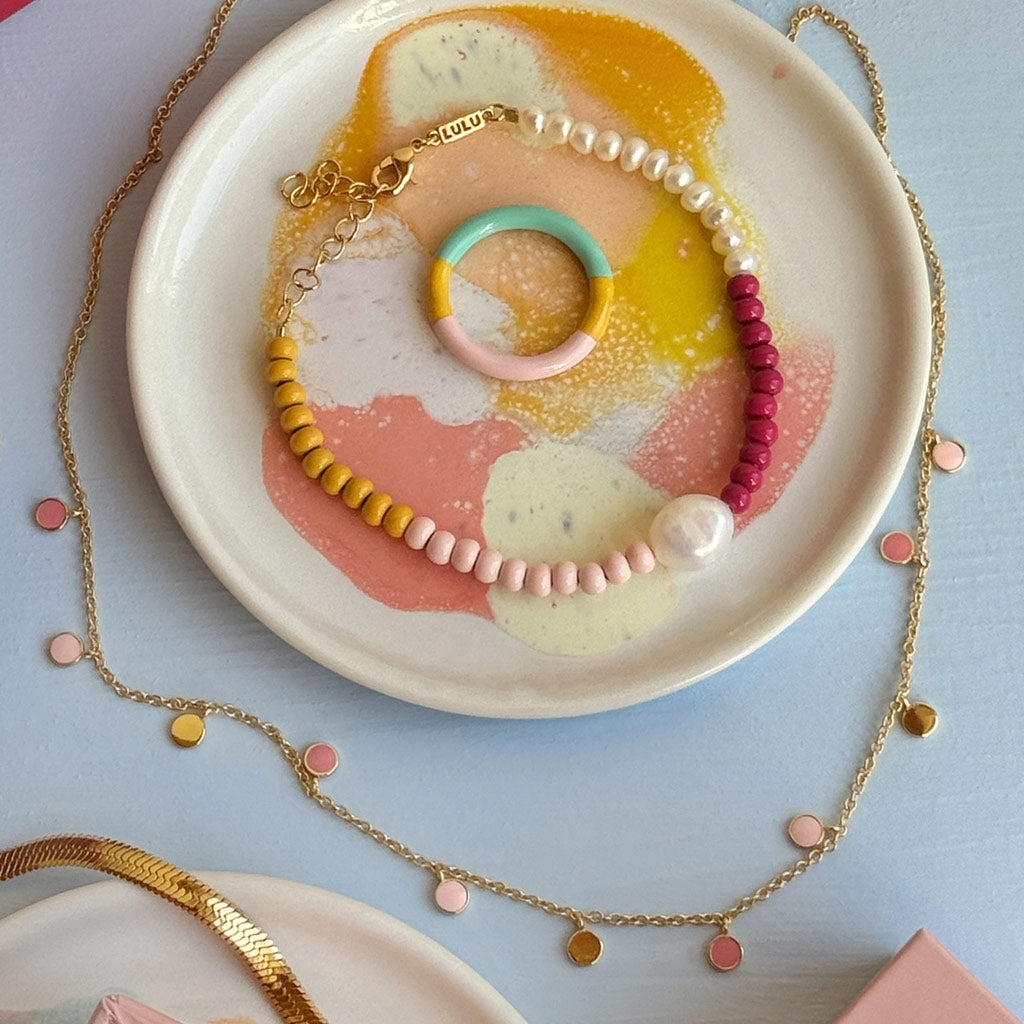 LULU Copenhagen Boho Halskæde Necklaces Lyserød