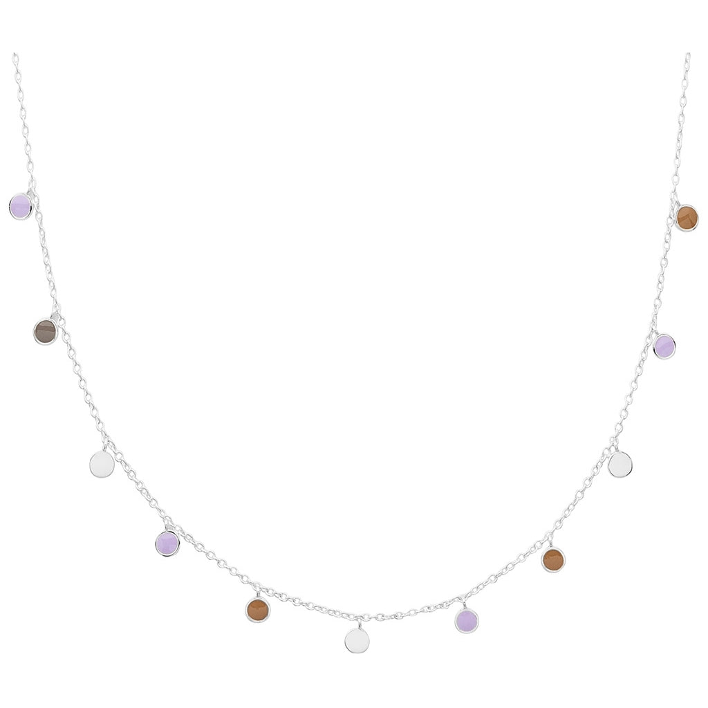LULU Copenhagen Boho Halskæde Necklaces Mocha Mousse/Purple