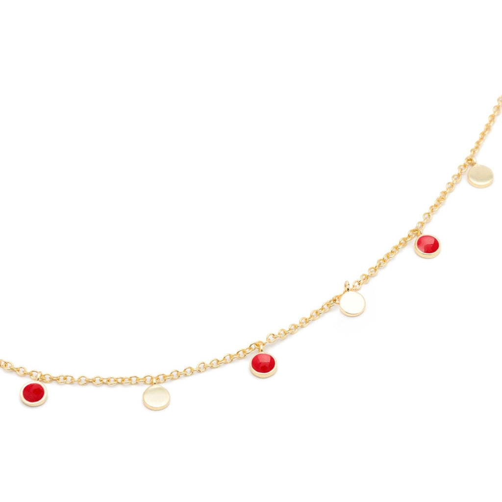 LULU Copenhagen Boho Halskæde Necklaces Passion Red