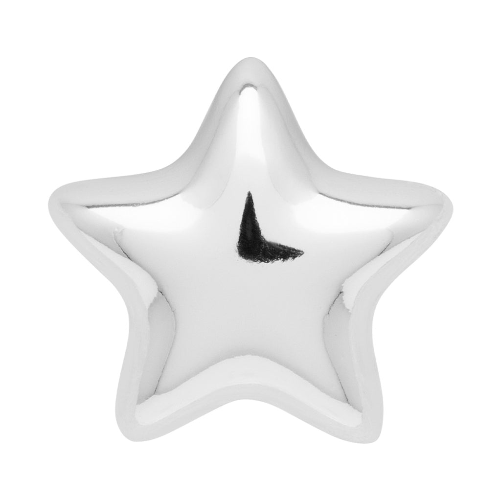 LULU Copenhagen Bubble Star ørering 1 stk - sølv belagt Ear stud, 1 pcs Silver Plated
