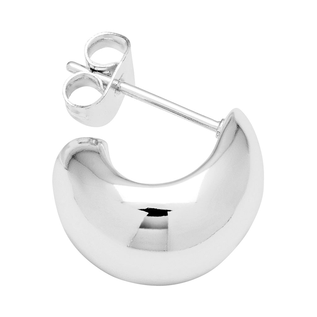 LULU Copenhagen Chunky Drop Hoops par - sølv belagt Hoops Silver Plated