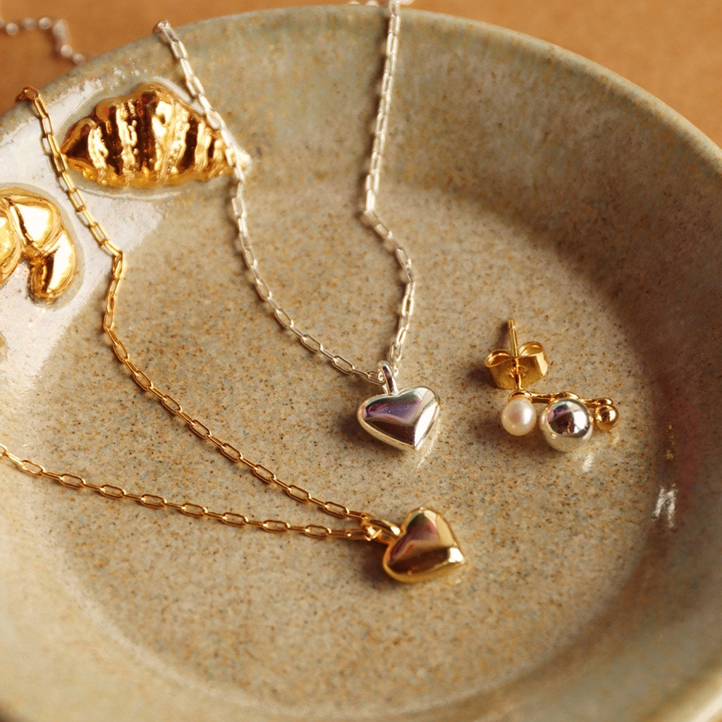 LULU Copenhagen Classic Heart Halskæde Sølv Necklaces Sølv
