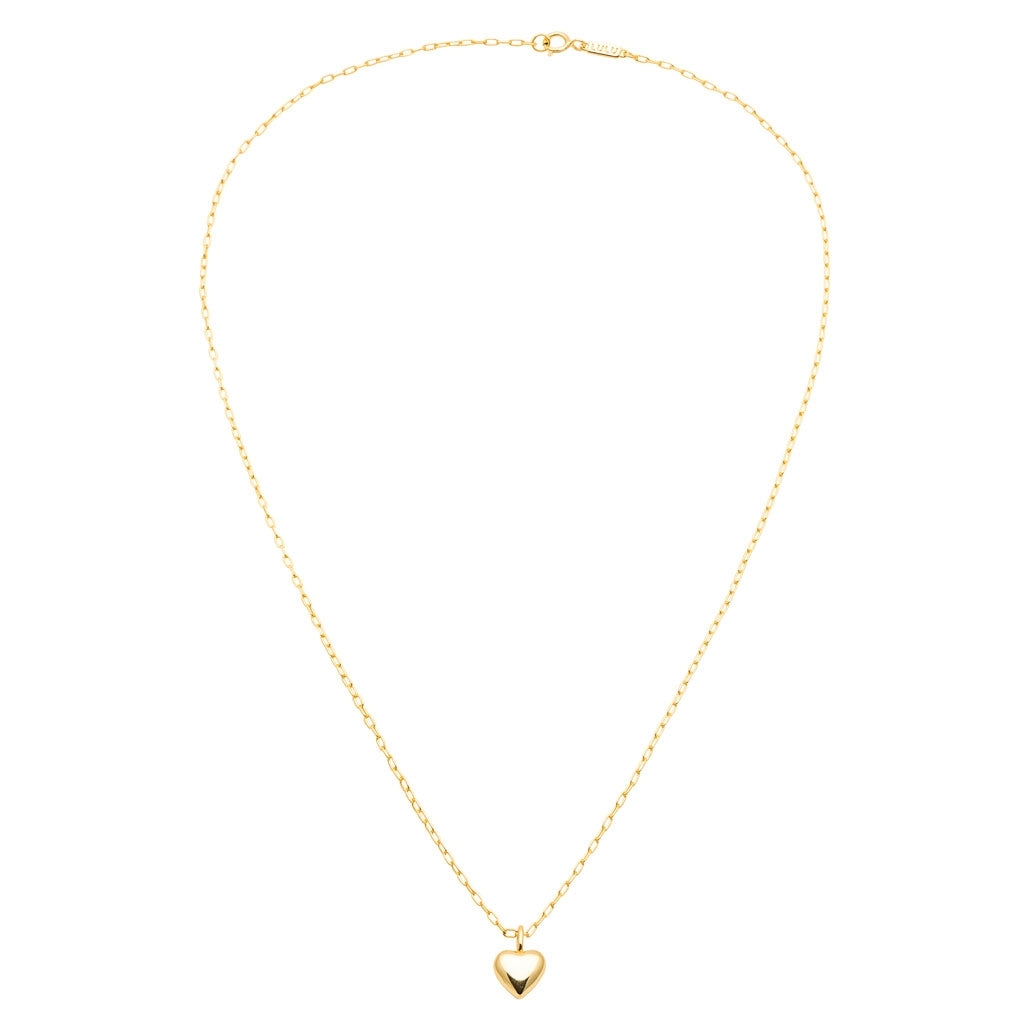 LULU Copenhagen Classic Heart Halskæde forgyldt Necklaces Forgyldt