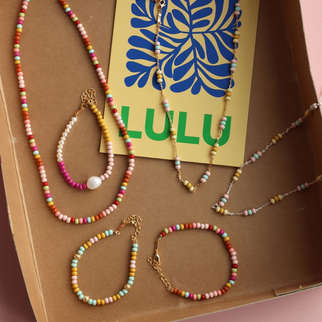 LULU Copenhagen Color Ball Bracelet Pearls forsølvet Bracelets Silver Plated
