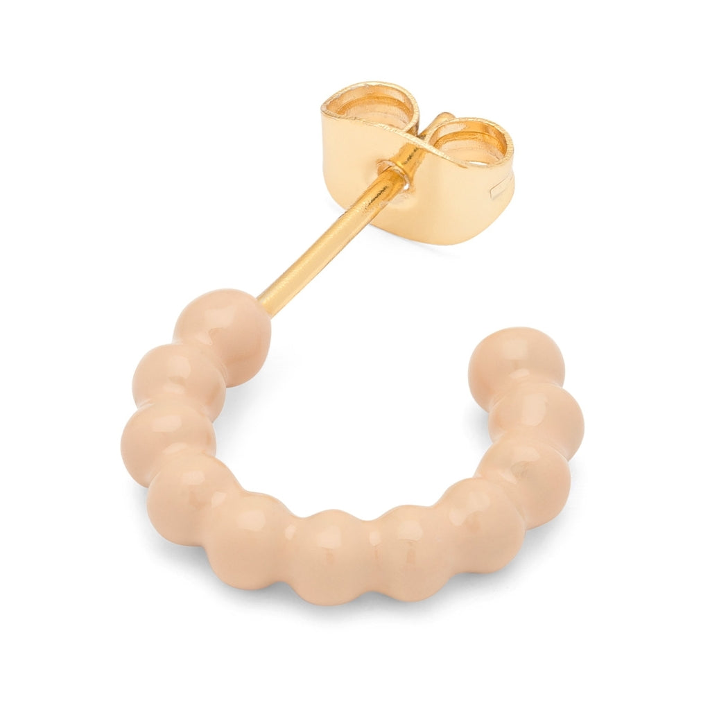 LULU Copenhagen Color Ball Hoops - Small - Par Hoops Buttercream