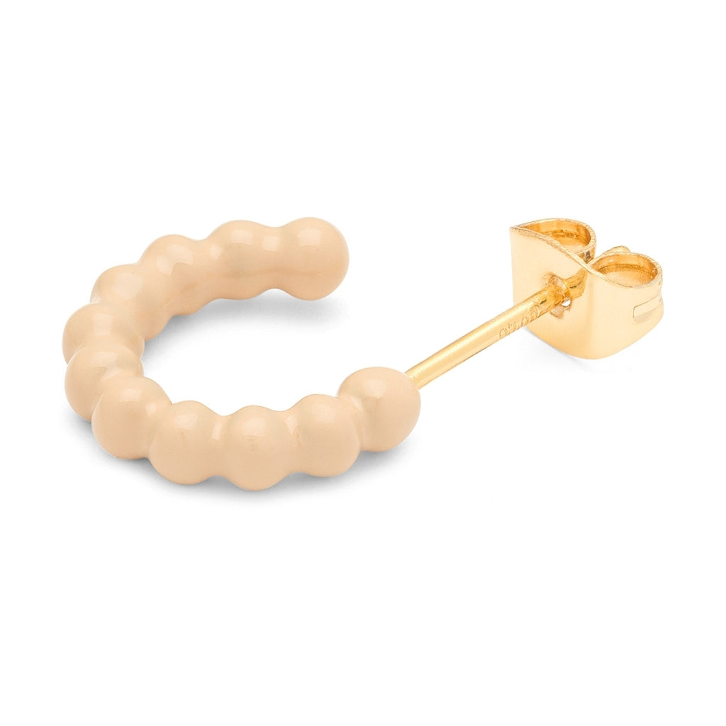 LULU Copenhagen Color Ball Hoops - Small - Par Hoops Buttercream