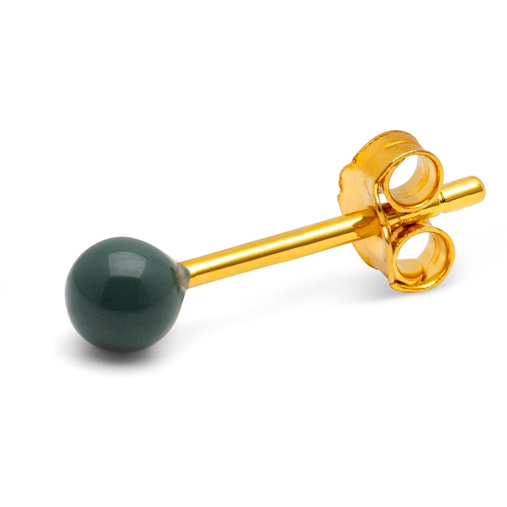LULU Copenhagen Color Ball ørering 1 stk Ear stud, 1 pcs North Sea Green