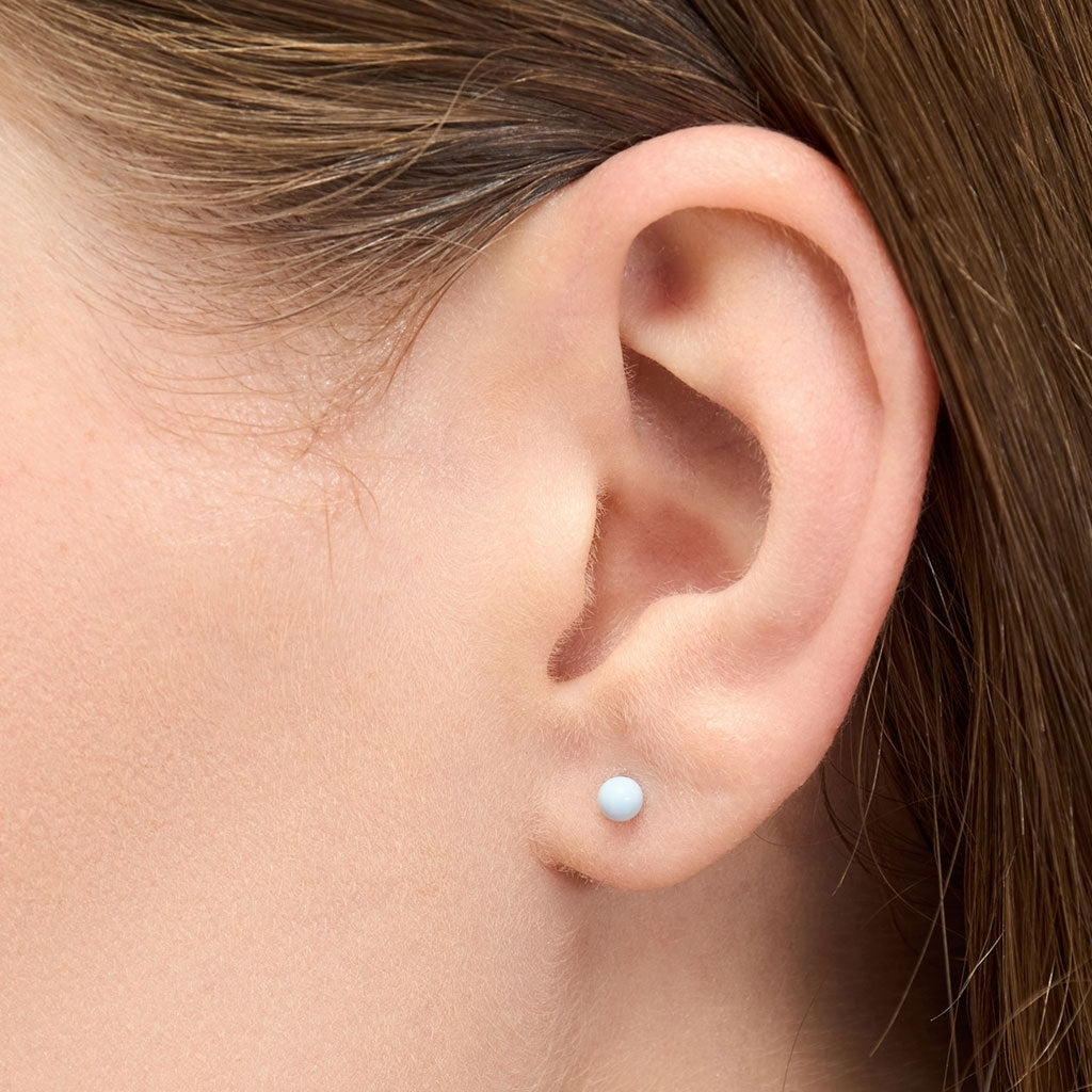 LULU Copenhagen Color Ball ørering 1 stk Ear stud, 1 pcs Skyride Blue