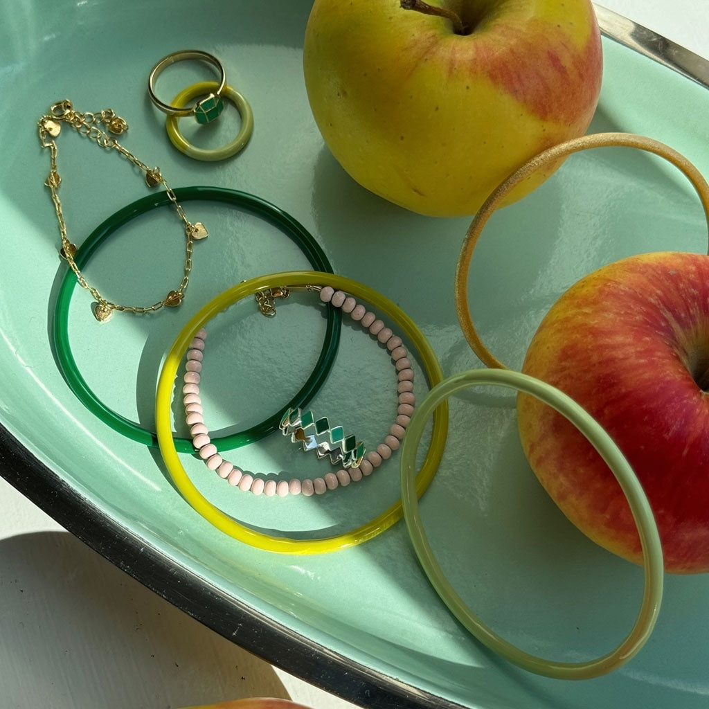 LULU Copenhagen Color Bangle Bracelets Grøn