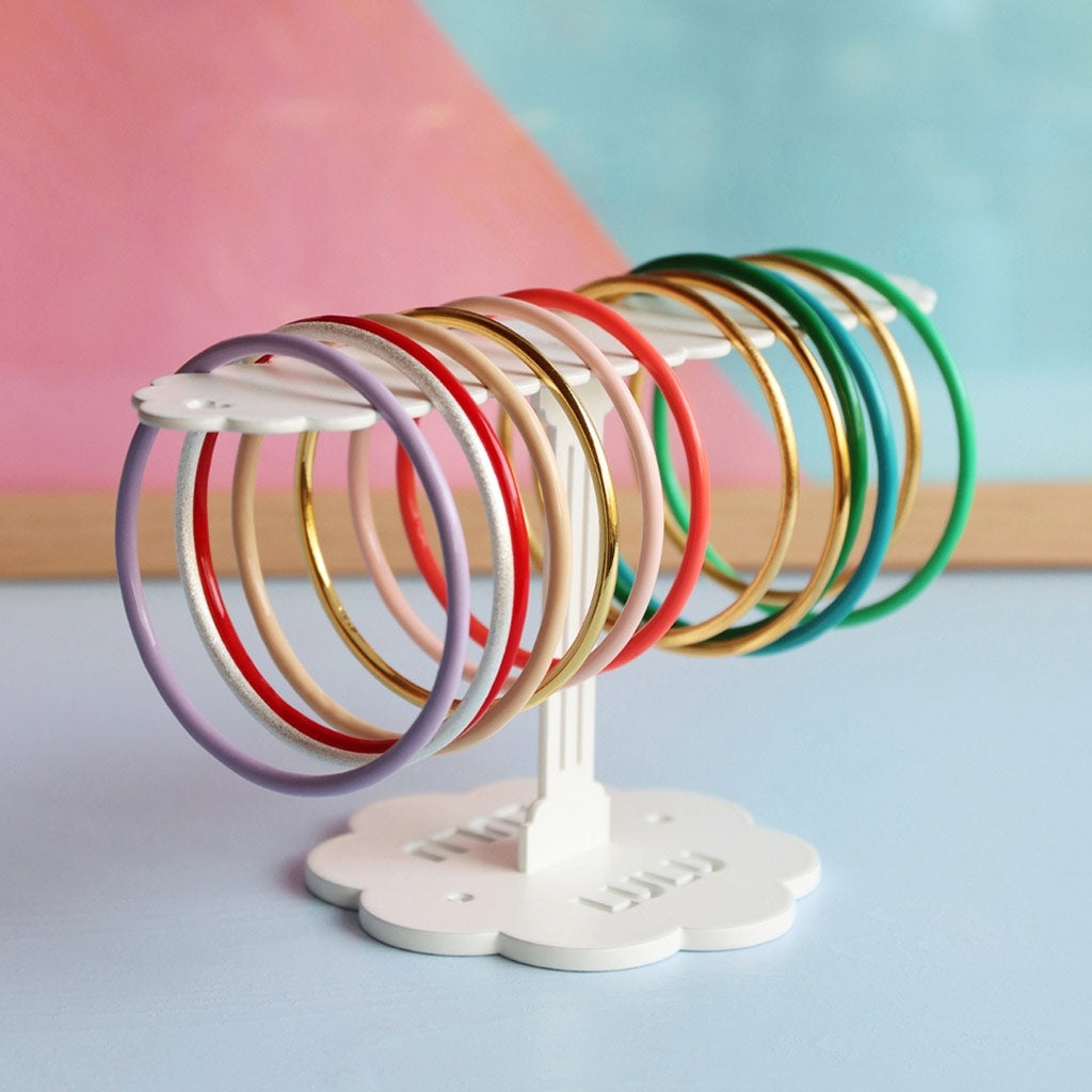 LULU Copenhagen Color Bangle børstet Bracelets Silver Plated