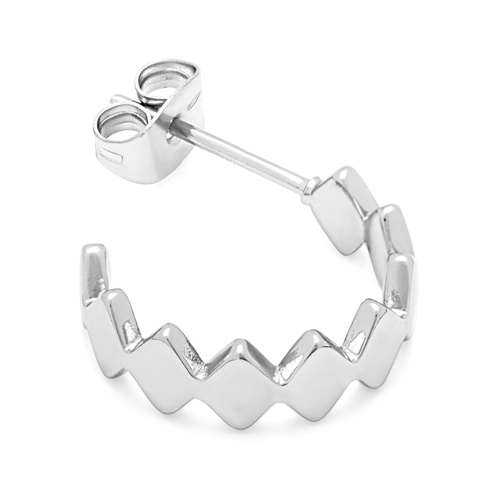 LULU Copenhagen Confetti Hoops Par forsølvet Hoops Silver Plated