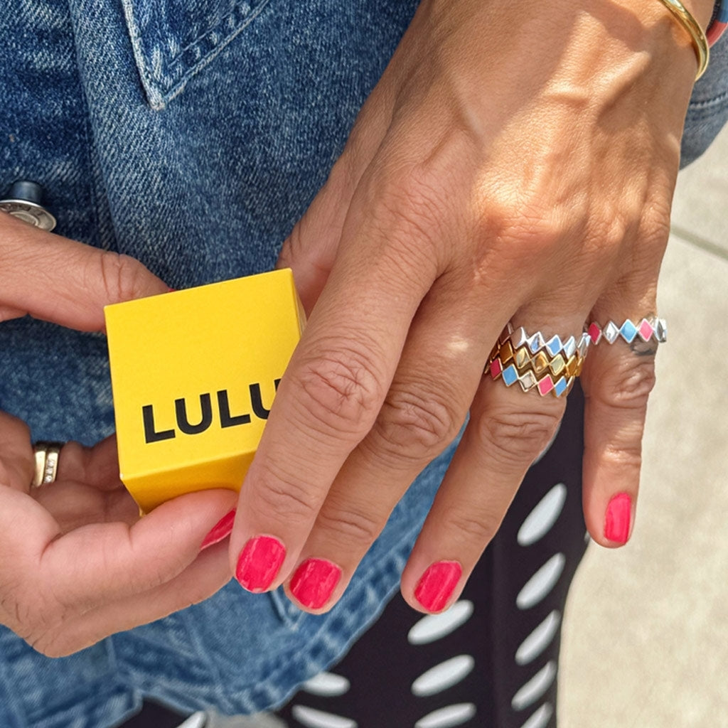 LULU Copenhagen Confetti Ring forgyldt Rings Gloaming