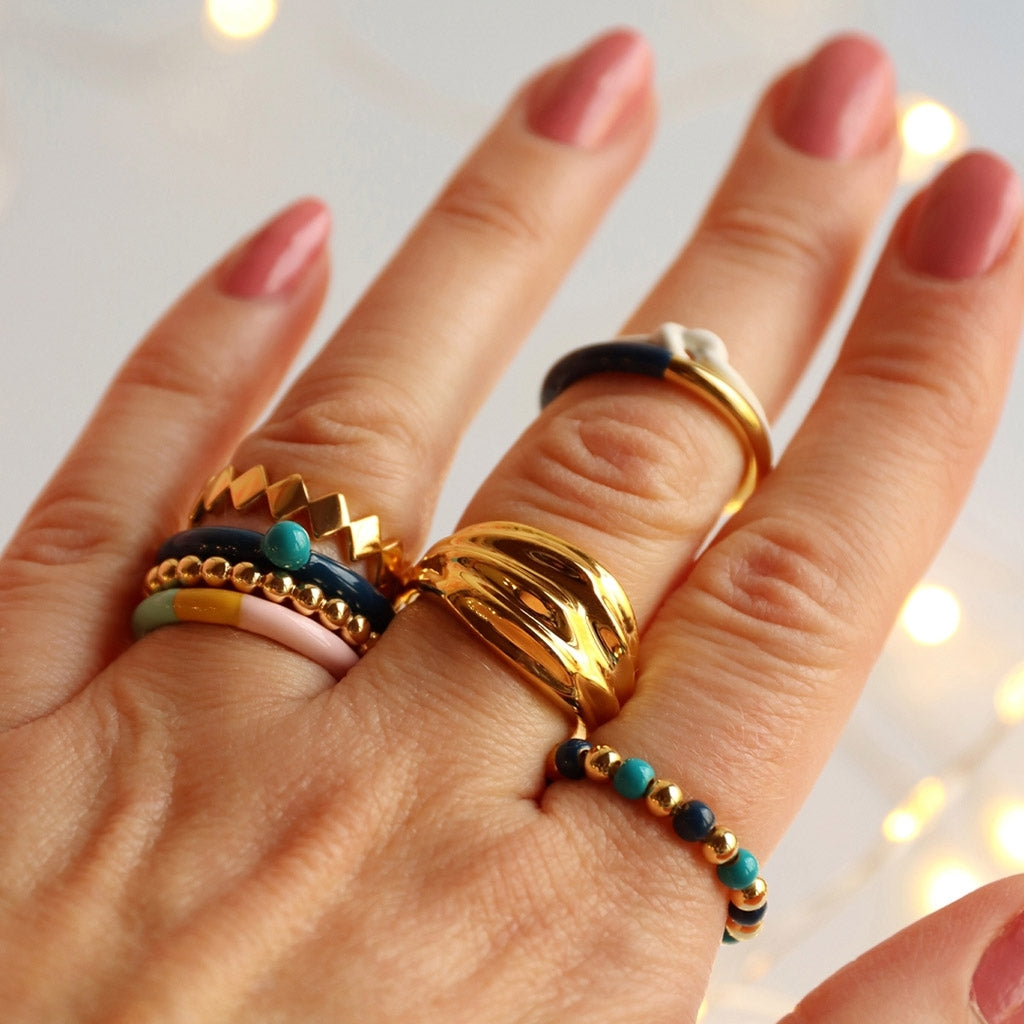 LULU Copenhagen Confetti Ring forgyldt Rings Forgyldt