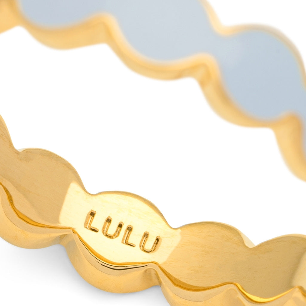 LULU Copenhagen Connected Circles Ring Rings Skyride Blue