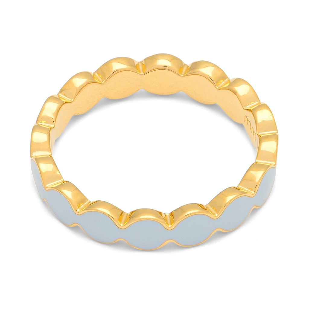 LULU Copenhagen Connected Circles Ring Rings Skyride Blue