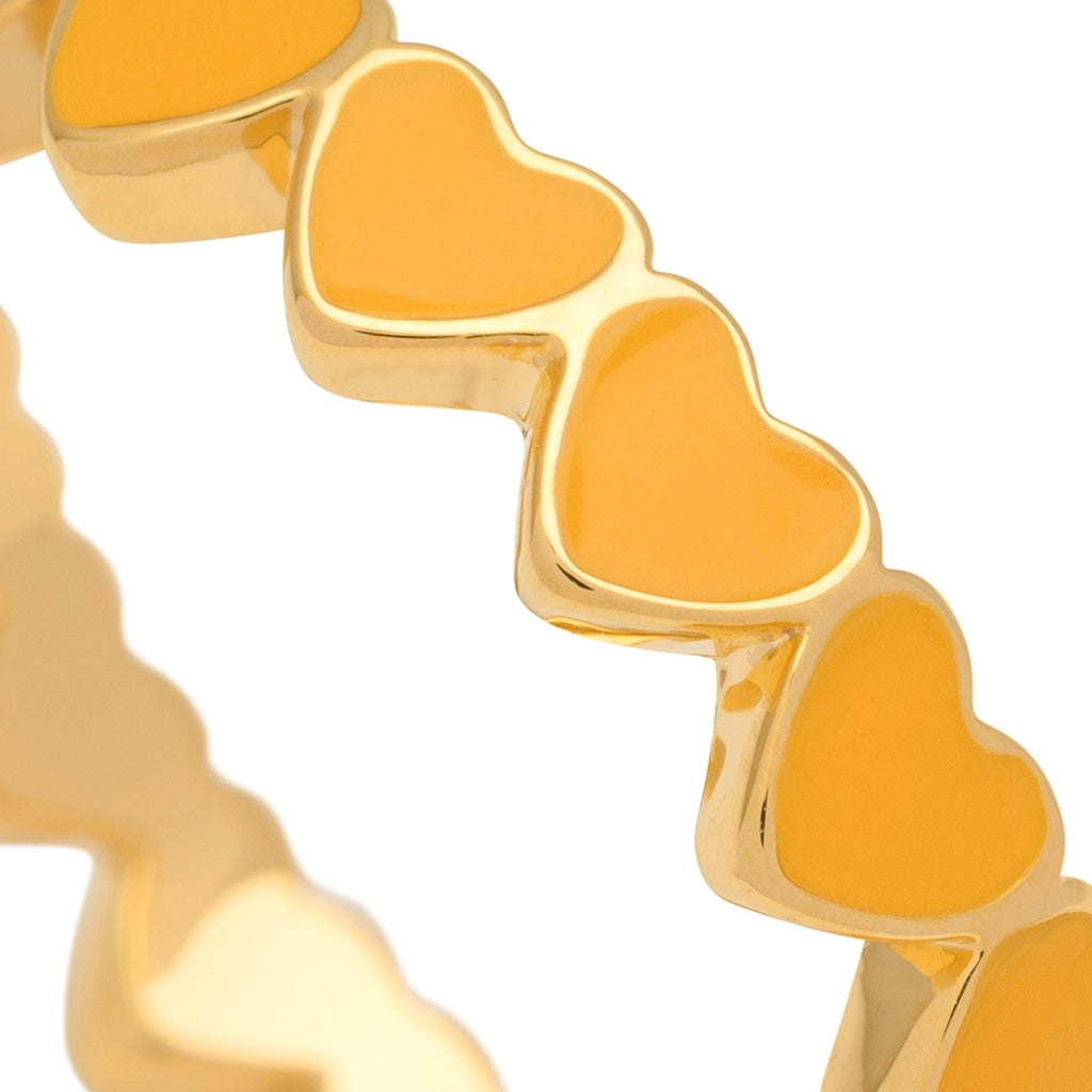 LULU Copenhagen Connected Hearts Ring Rings Sunflower