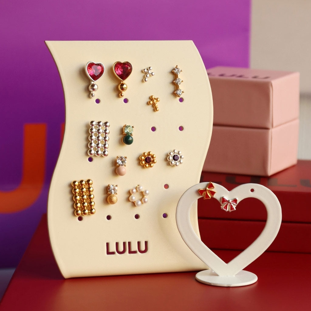 LULU Copenhagen Diamond Eye 1 stk Ear stud, 1 pcs Gold Plated/Crystal