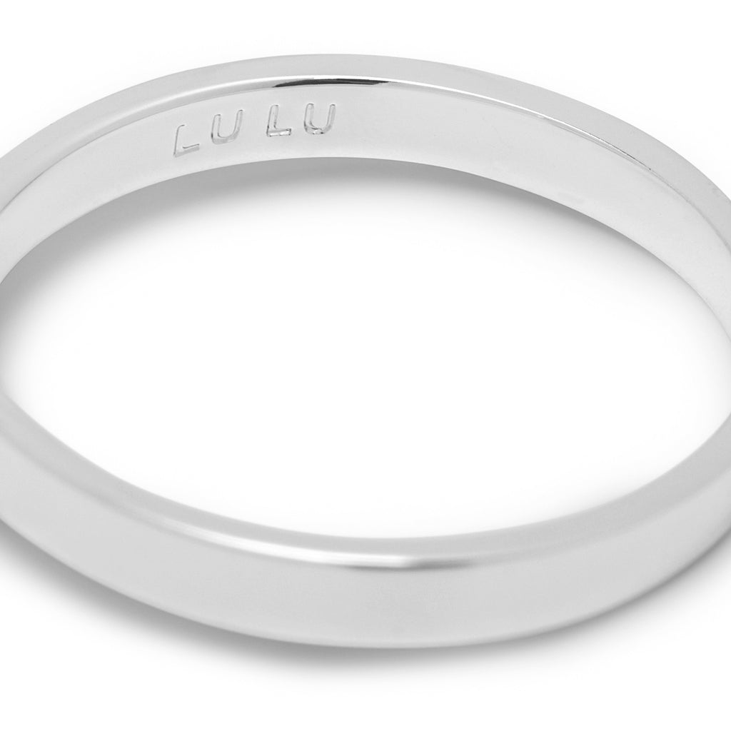 LULU Copenhagen Diamond Ring Large sølv Rings Buttercream