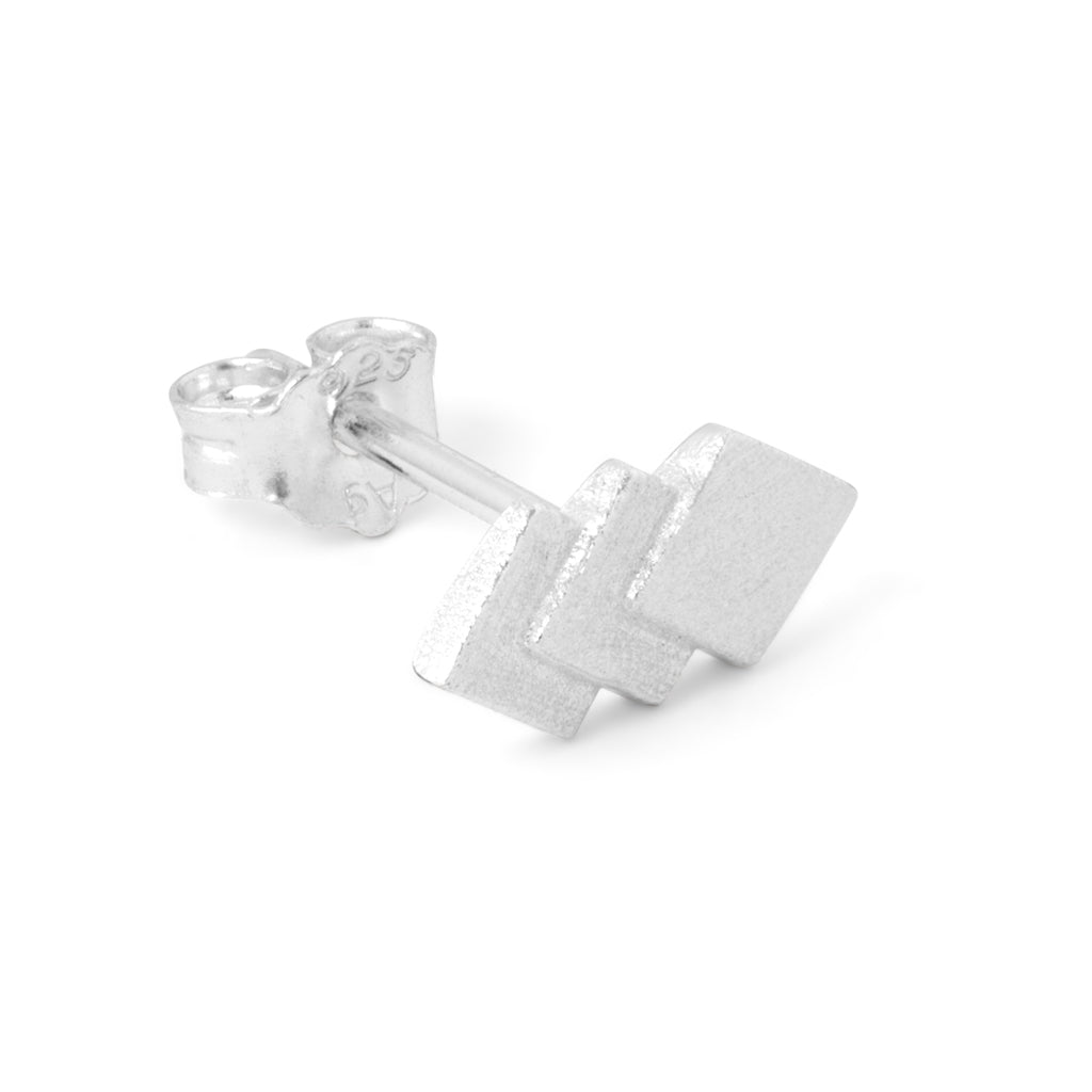 LULU Copenhagen Domino 3 ørering 1 stk Ear stud, 1 pcs Sølv