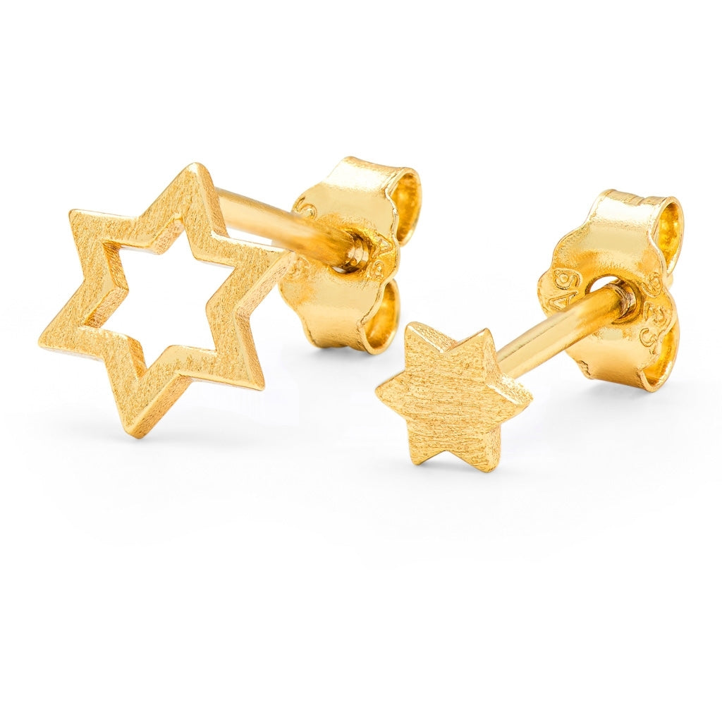 LULU Copenhagen Family Star øreringe par Earrings, pairs Forgyldt