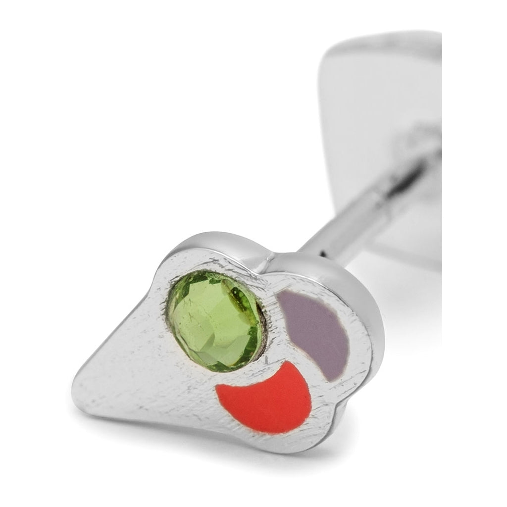 LULU Copenhagen Ice Cone Crystal ørering 1 stk Ear stud, 1 pcs Silver Plated