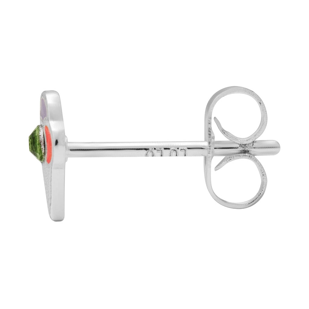 LULU Copenhagen Ice Cone Crystal ørering 1 stk Ear stud, 1 pcs Silver Plated