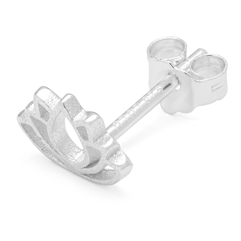 LULU Copenhagen Lotus ørering 1 stk Ear stud, 1 pcs Sølv