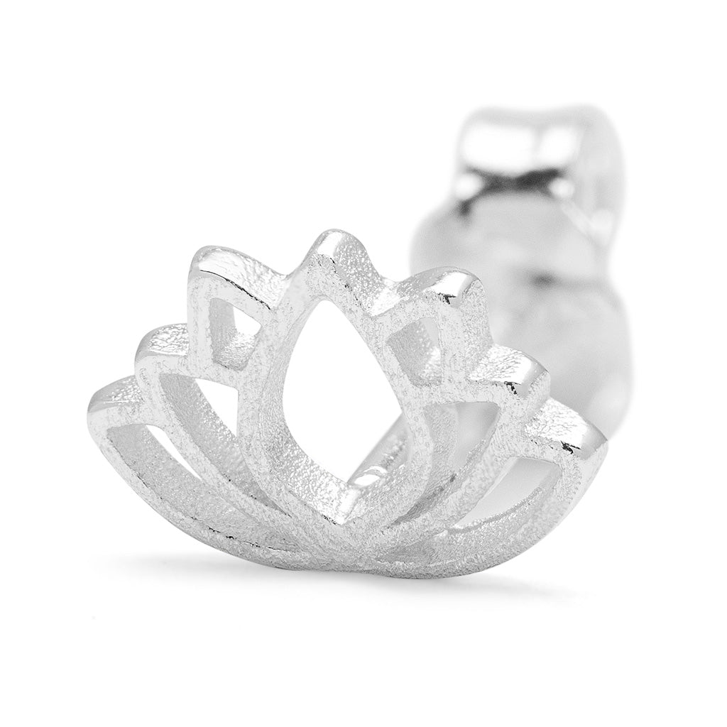 LULU Copenhagen Lotus ørering 1 stk Ear stud, 1 pcs Sølv