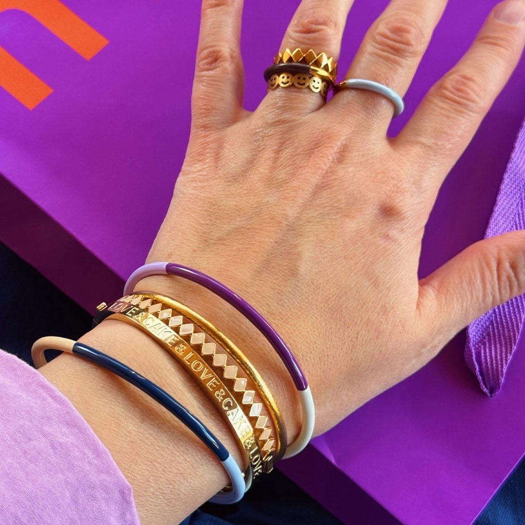 LULU Copenhagen Love & Cake Bangle - Forgyldt Bracelets Forgyldt