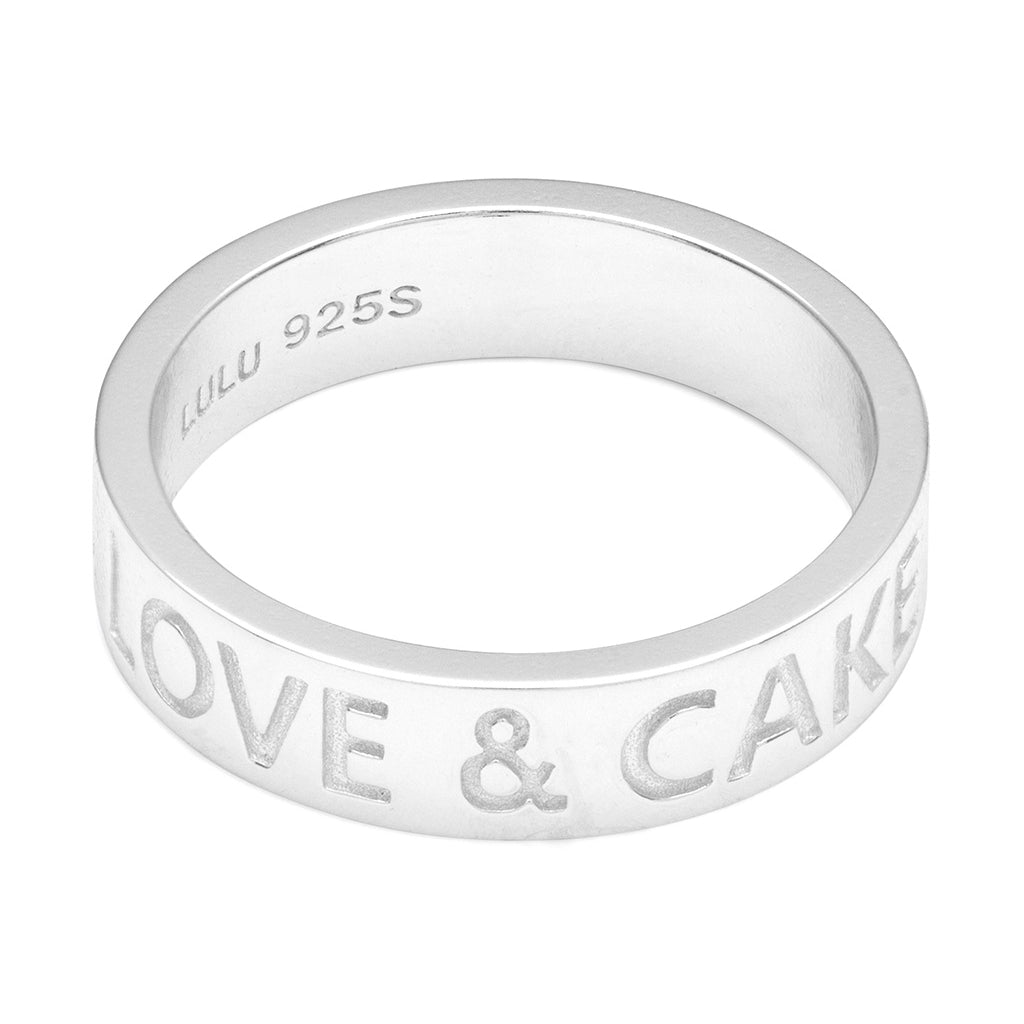 LULU Copenhagen Love & Cake Ring - Forsølvet Rings Sølv