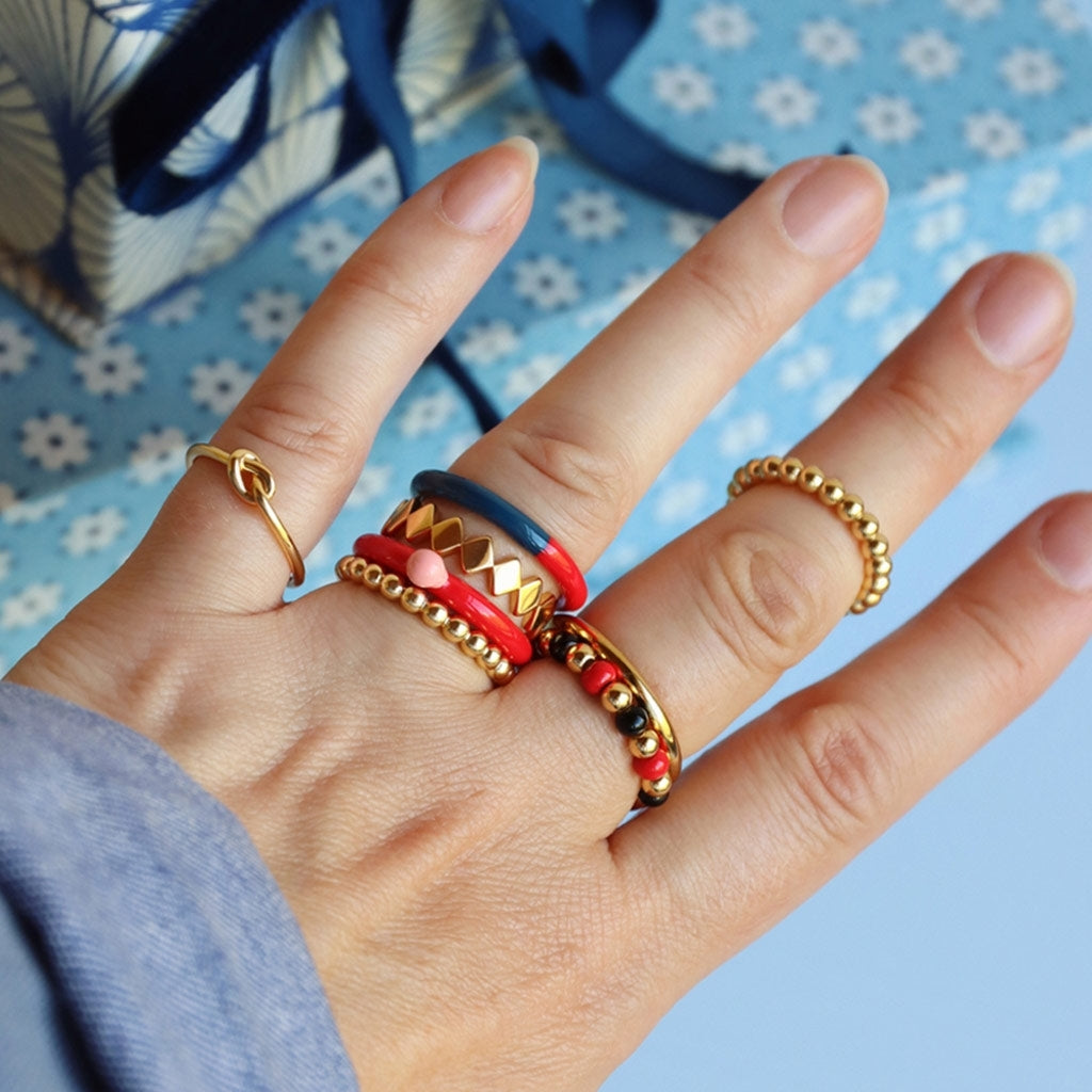 LULU Copenhagen Love Knot Ring Rings Forgyldt