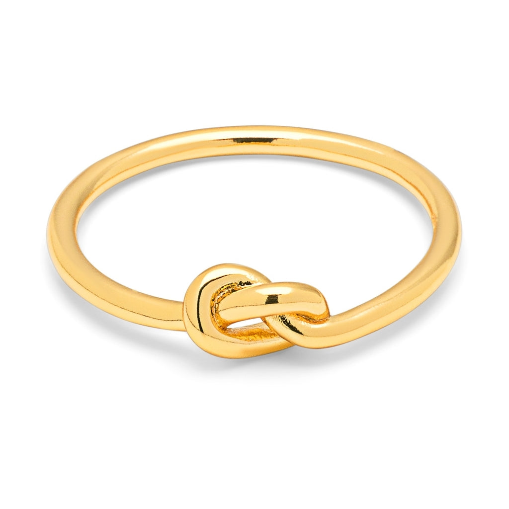 LULU Copenhagen Love Knot Ring Rings Forgyldt