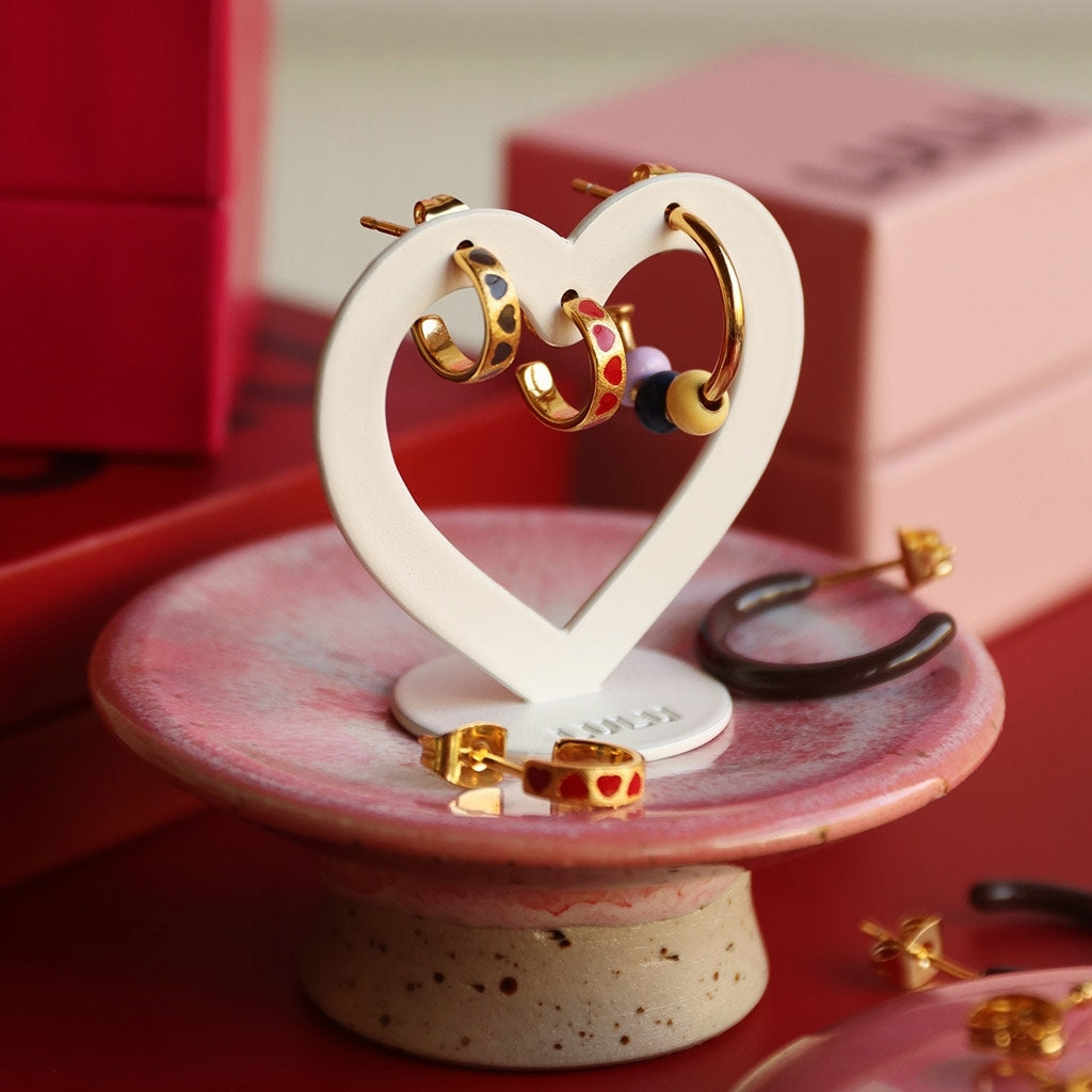 LULU Copenhagen Love Repeat hoops par - Forgyldt Hoops Dusty Peach