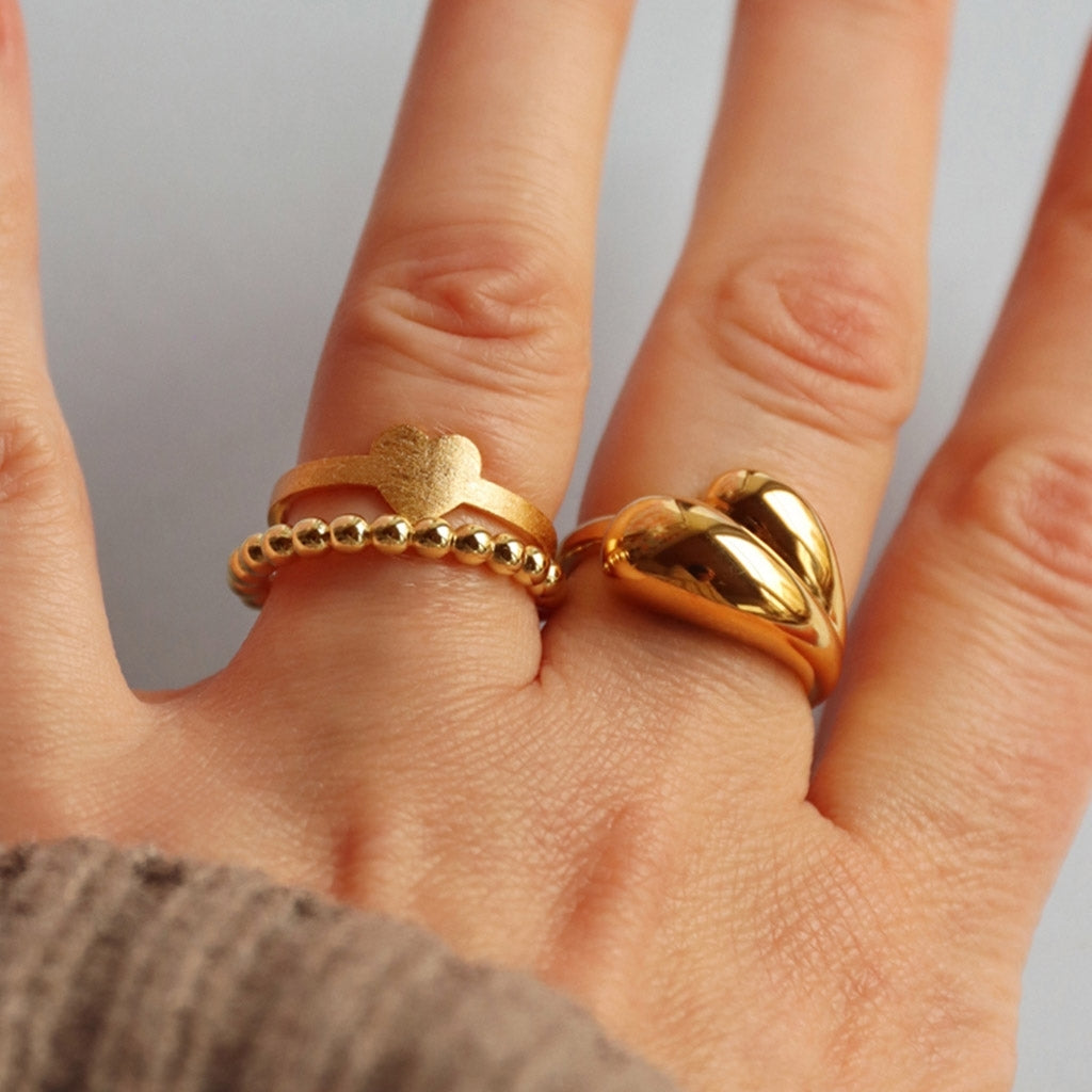 LULU Copenhagen Love Ring Rings Forgyldt