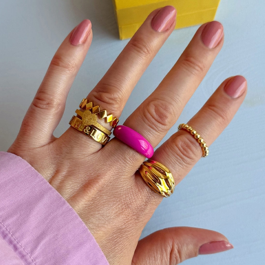 LULU Copenhagen Love Ring Rings Forgyldt