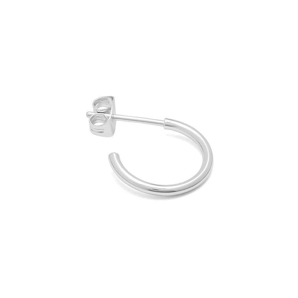 LULU Copenhagen Non Hoops Small par poleret Hoops Silver Plated