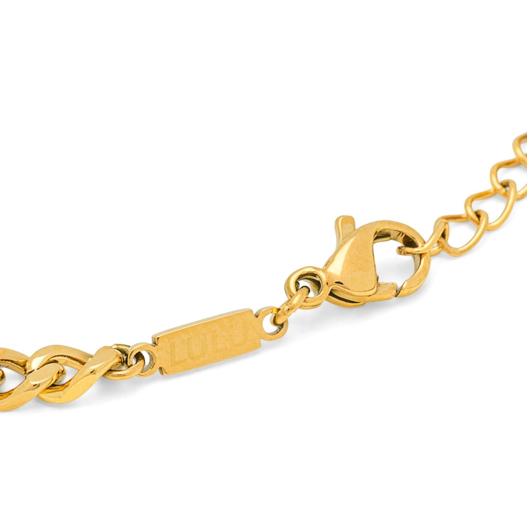 LULU Copenhagen Panzer Armbånd forgyldt Bracelets Forgyldt
