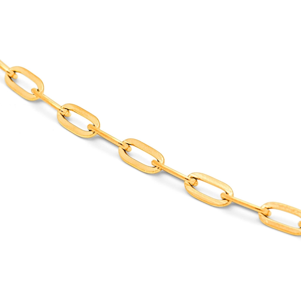 LULU Copenhagen Paperclip Halskæde forgyldt Necklaces Forgyldt