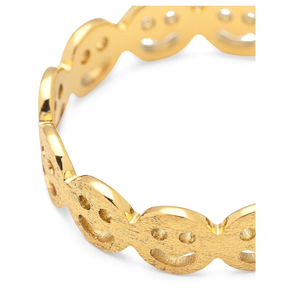 LULU Copenhagen Smile Ring Rings Forgyldt