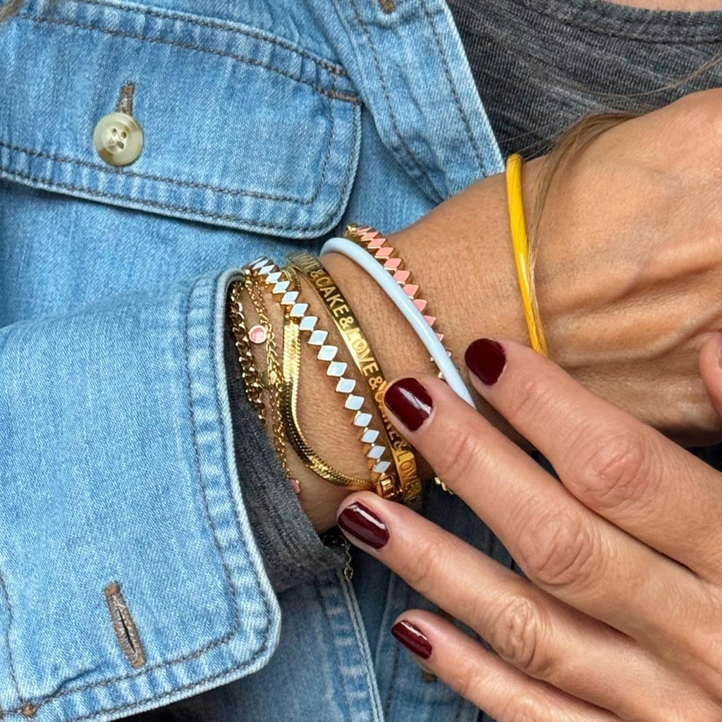 LULU Copenhagen Snake Armbånd forgyldt Bracelets Forgyldt