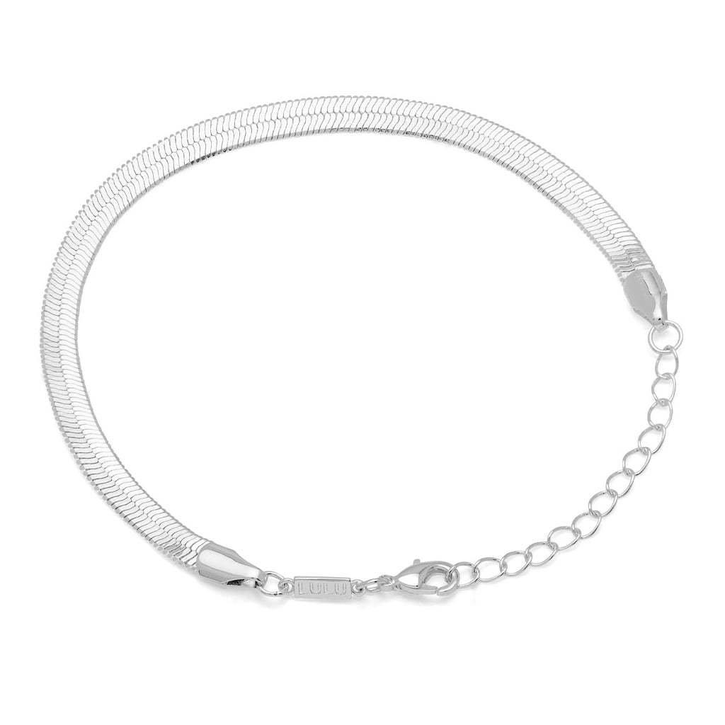 LULU Copenhagen Snake Armbånd forsølvet Bracelets Silver Plated