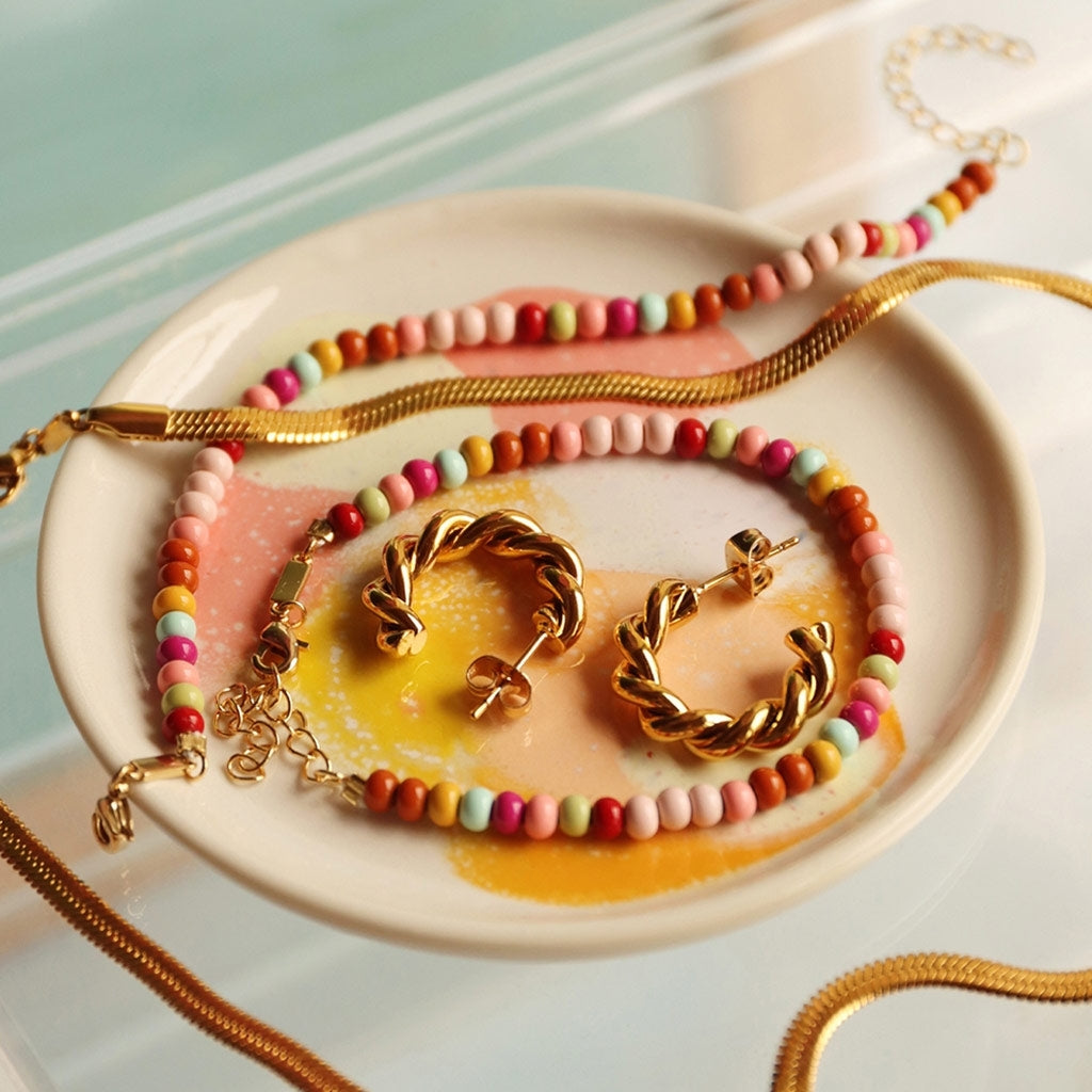 LULU Copenhagen Snake Halskæde forgyldt Necklaces Forgyldt