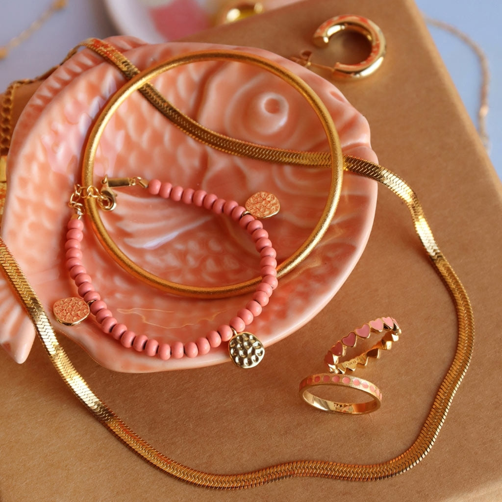 LULU Copenhagen Snake Halskæde forgyldt Necklaces Forgyldt