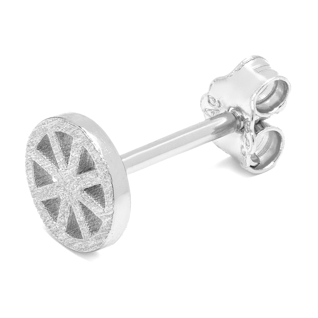 LULU Copenhagen Spinning Wheel ørering 1 stk Ear stud, 1 pcs Sølv