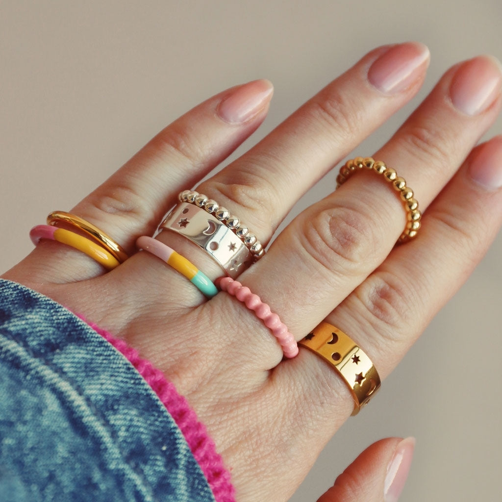 LULU Copenhagen Stardust Ring Rings Sølv