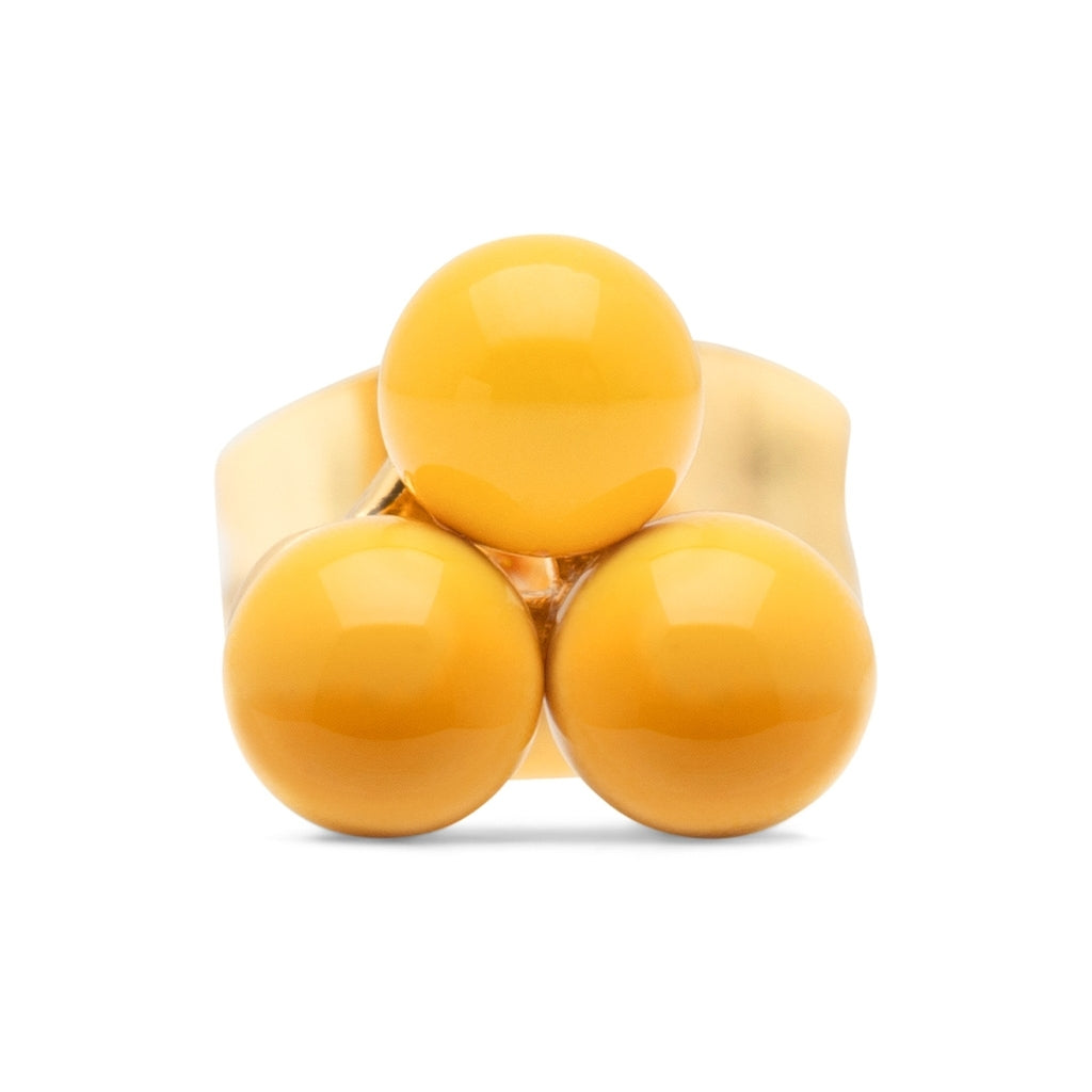 LULU Copenhagen Trio ørering 1 stk Ear stud, 1 pcs Sunflower