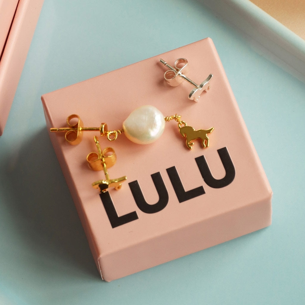 LULU Copenhagen Wild Horse ørering 1 stk Ear stud, 1 pcs Silver Plated